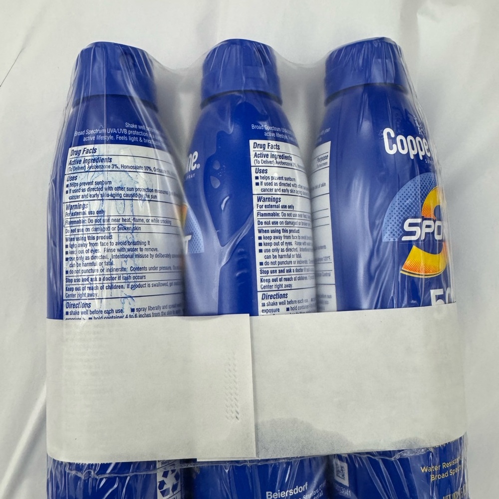 Coppertone Sport SPF 50 Spray – 5.5 oz – Full Size (3 pack)